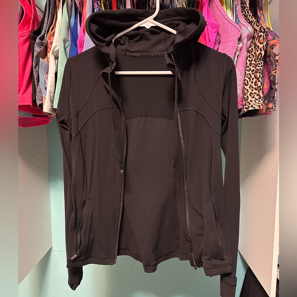 Lululemon Nulu Zip Hoodie Jacket Black Align Define Size 6